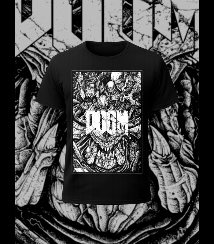 T-shirt "DOOM MONSTERS" SINPIGGYHEAD
