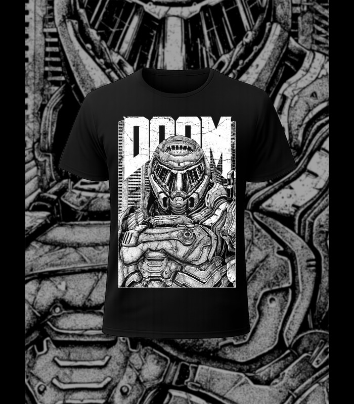 T-shirt "DOOM GUY" SINPIGGYHEAD