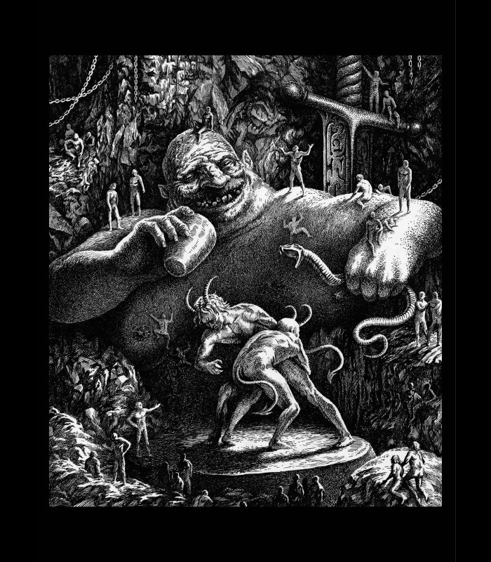 Reprographie papier "Le festin des Dieux" Tom CUZOR