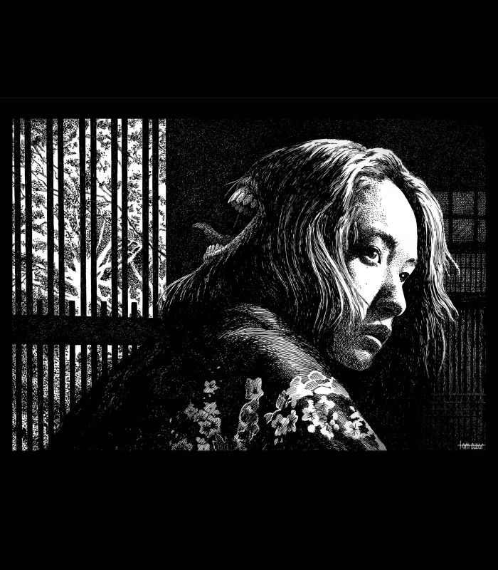 Reprographie papier "Fatakushi Onna" Tom CUZOR