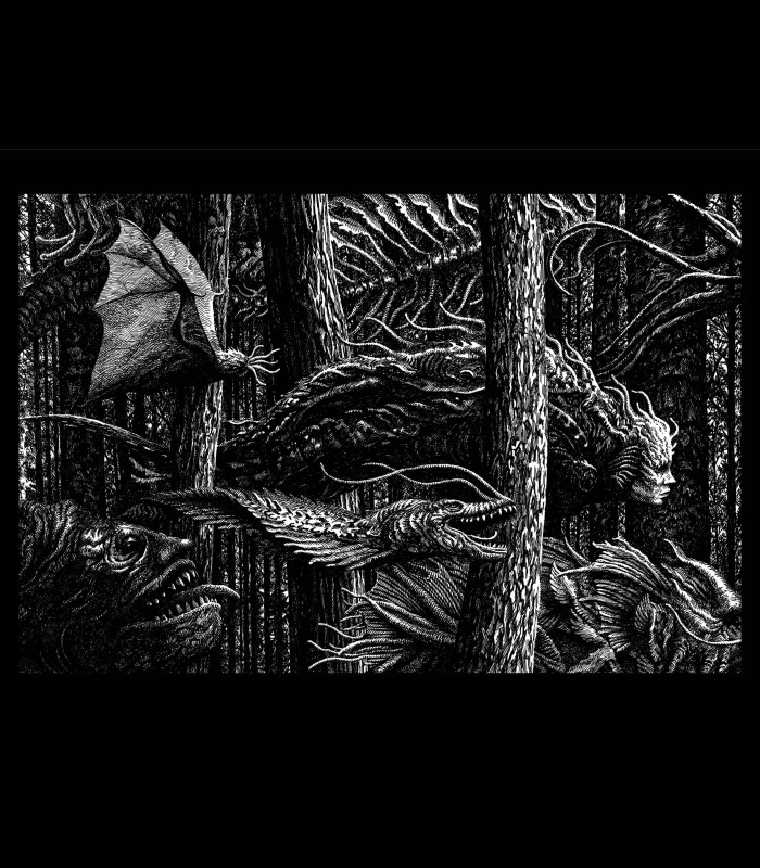 Reprographie papier "Le cortège monstrueux" Tom CUZOR