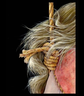 Reprographie papier "Pendue" Azra MANTIS