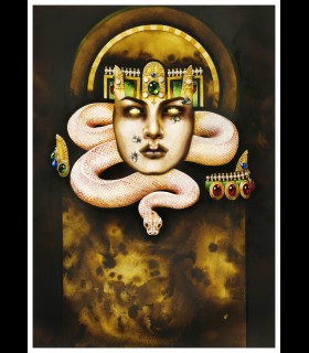 Reprographie papier "Serpent" Azra MANTIS