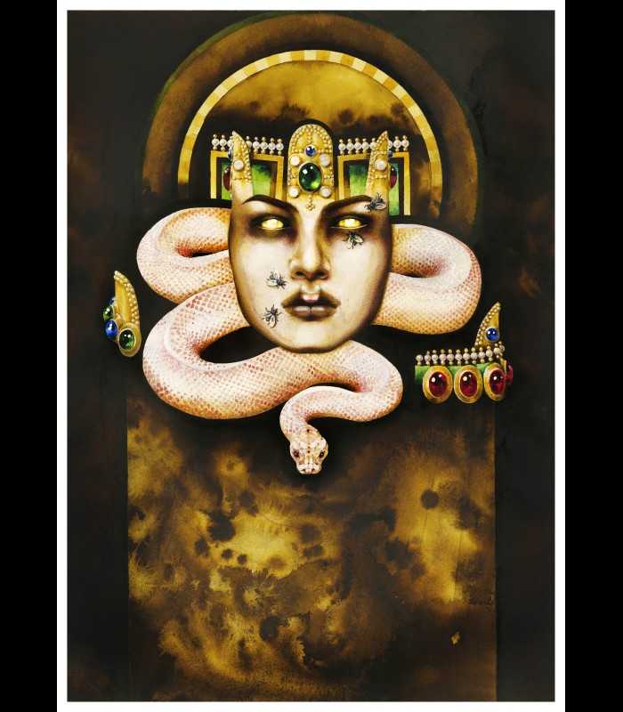 Reprographie papier "Serpent" Azra MANTIS