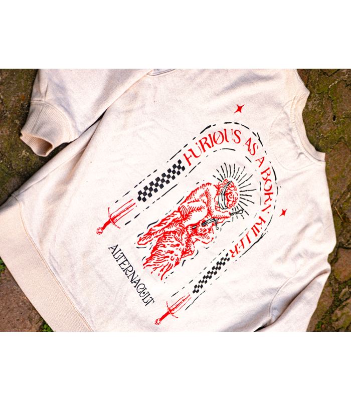 Crewneck FURIOUS brodé et sérigraphié – Alternacult