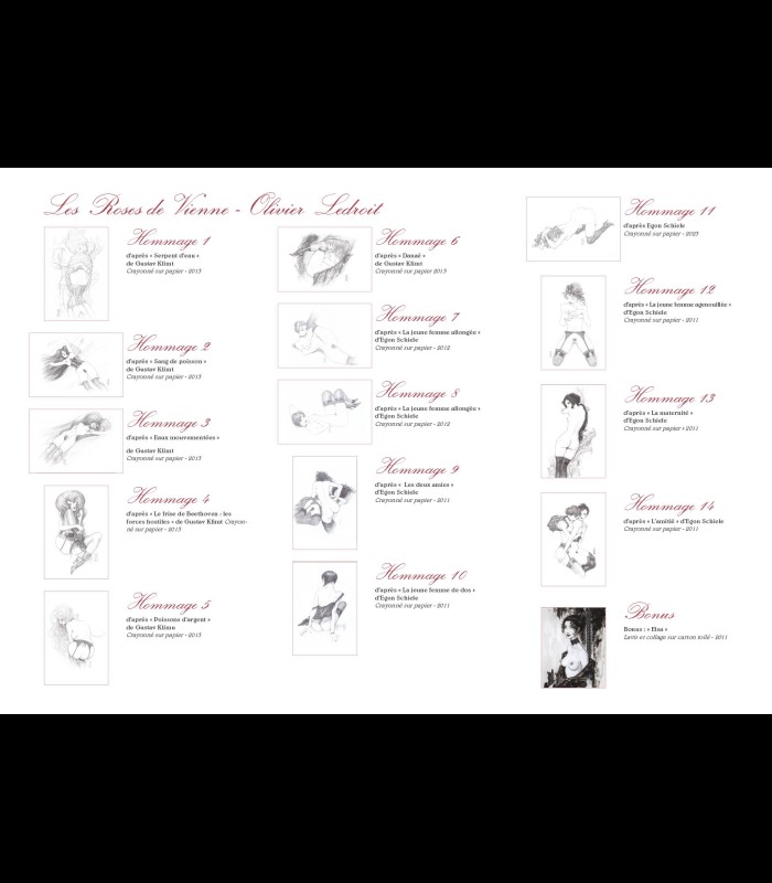 Porte-folio "Les Roses de Vienne" Olivier LEDROIT