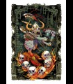 Reprographie papier Skull barbare KNIVE