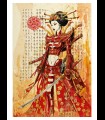Impression d'art " Onna-bugeisha " Olivier LEDROIT