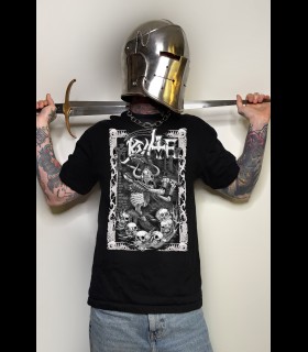 Tee-shirt Skull barbare noir et blanc – KNIVE