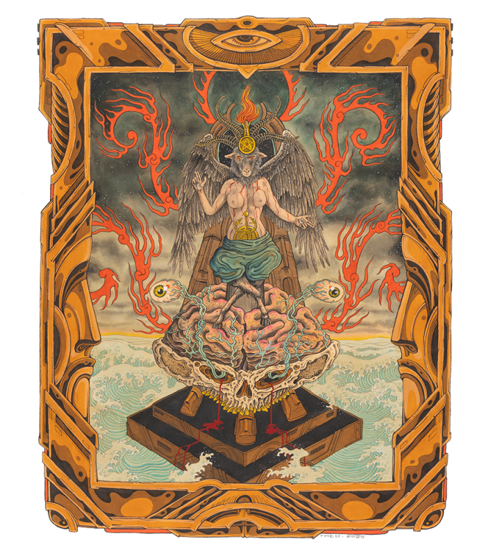 Reprographie papier " Belzebuth " Théo FIEVEZ