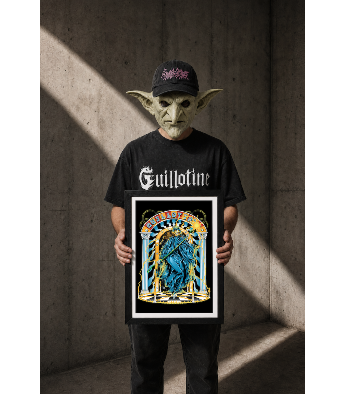 Reprographie papier " Lady death " GUILLOTINE