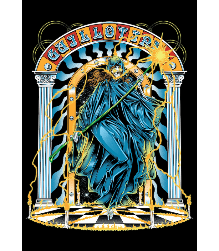 Reprographie papier " Lady death " GUILLOTINE