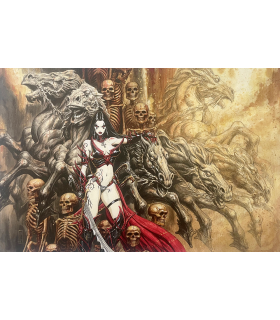 Tirage A2 "Claudia et les chevaux de Bartholdi" Olivier Ledroit