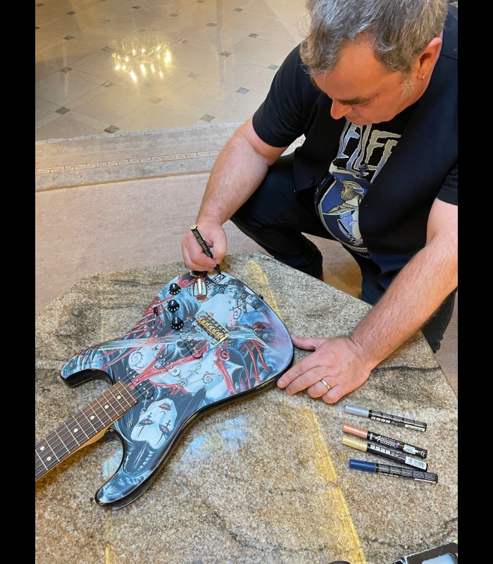 Guitare Fender Claudia Démona Olivier Ledroit et Georges Douna