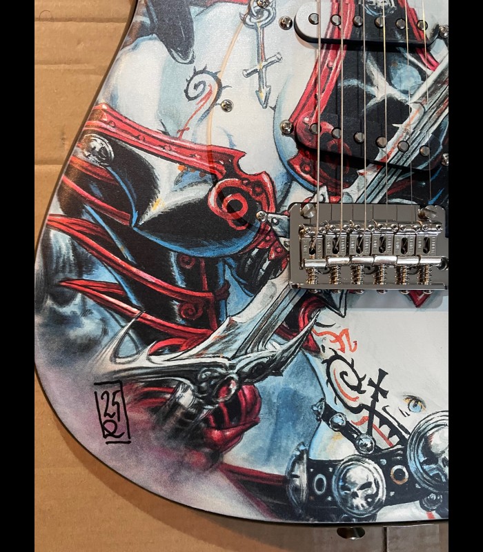 Guitare Fender Claudia Démona Olivier Ledroit et Georges Douna