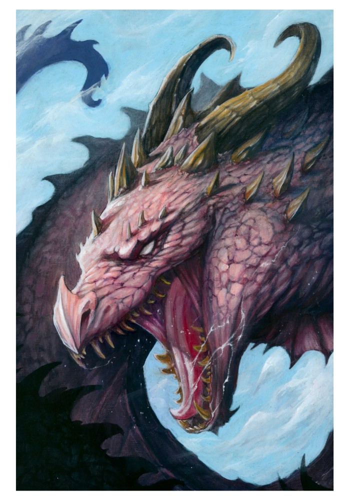 Dragon – Impression d’art Black SENO