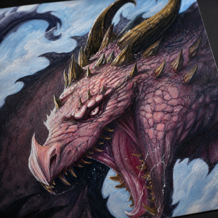 Dragon – Impression d’art Black SENO
