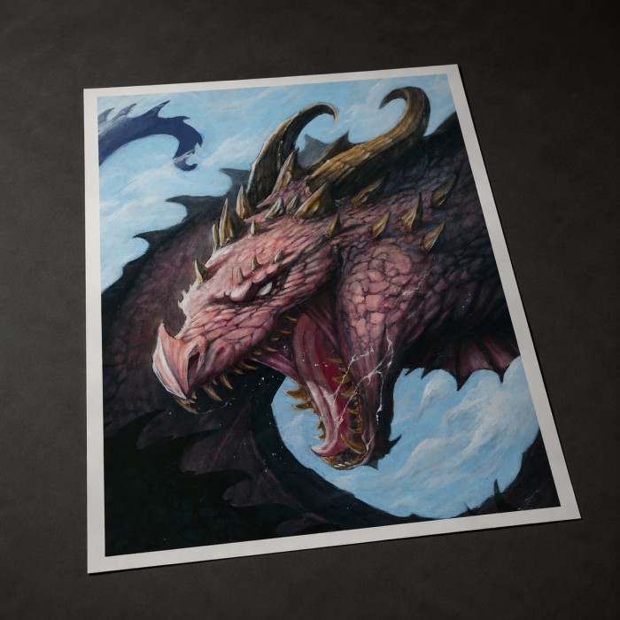 Dragon – Impression d’art Black SENO