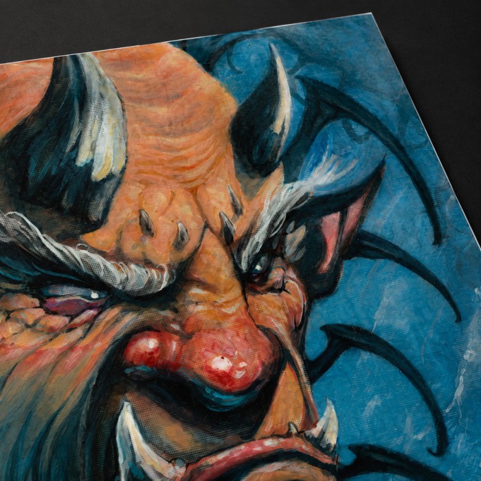 Old Yokai – Impression d’art Black SENO