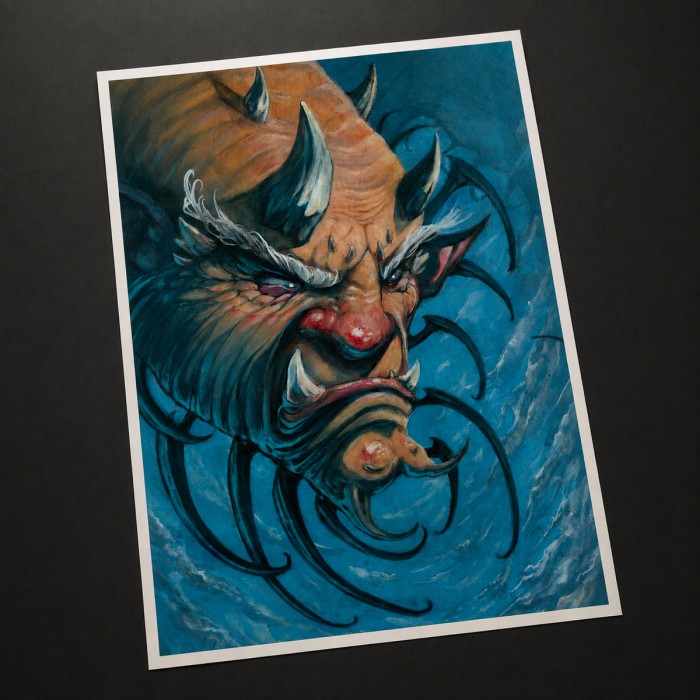 Old Yokai – Impression d’art Black SENO