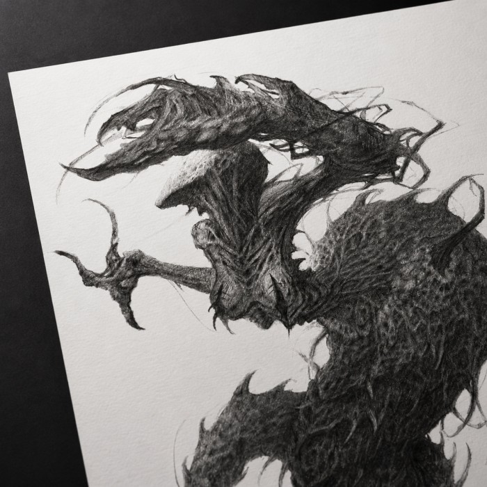 Xeno Mermaid – Impression d’art Black SENO