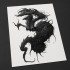 Xeno Mermaid – Impression d’art Black SENO