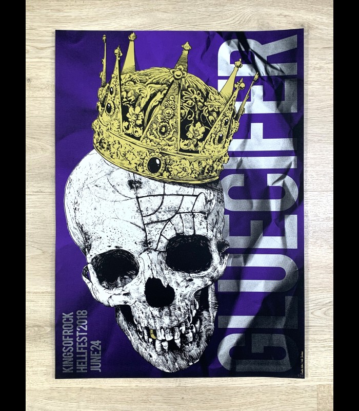 Sérigraphie "GLUECIFER HELLFEST 2018" Quentin Utopia