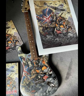 Guitare Fender "IRON MAIDEN TRIBUTE" JUANJO GUARNIDO et Georges Douna