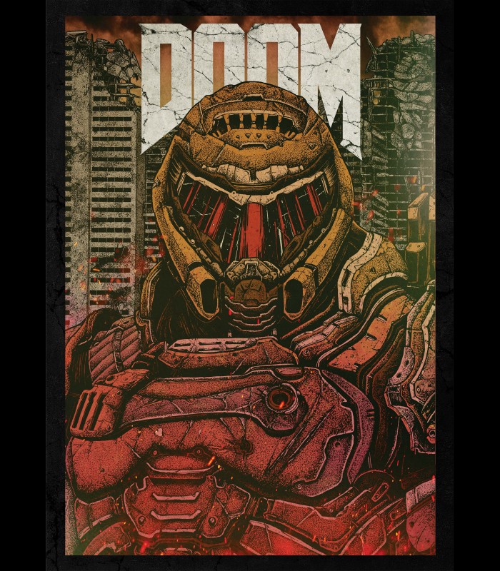 Reprographie papier "DOOMGUY" SINPIGGYHEAD