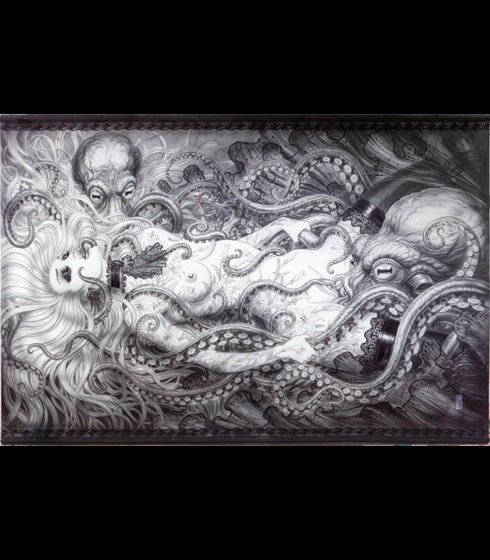 Reprographie papier "Rêve du pêcheur dentelle" OLIVIER LEDROIT