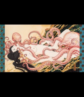 Rêve du pêcheur Edo – Impression d’art Olivier Ledroit