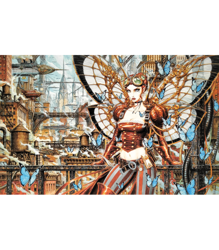 Estampe pigmentaire "Wika à New York" Olivier Ledroit