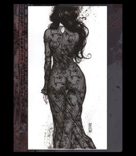 Belle de nuit dos – Impression d’art Olivier Ledroit