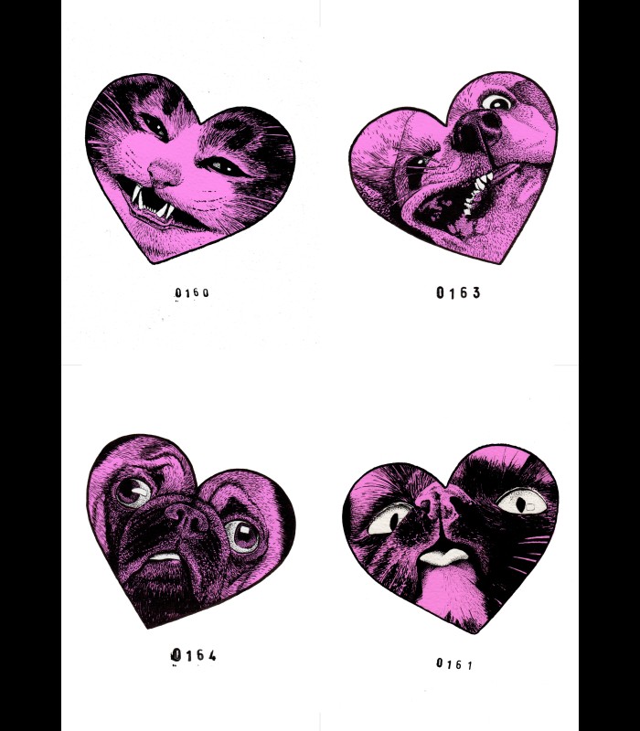 Risographie"CUTE, BUT STUPID" Quentin Utopia