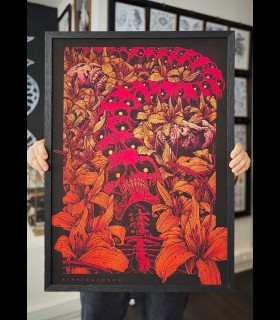 Reprographie papier "CENTIPEDE SKULL" SINPIGGYHEAD