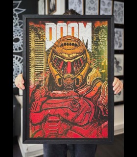 Reprographie papier "DOOMGUY" SINPIGGYHEAD