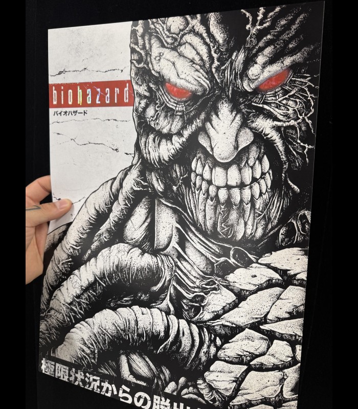 Reprographie papier "BIOHAZARD TYRAN FOIL" SINPIGGYHEAD