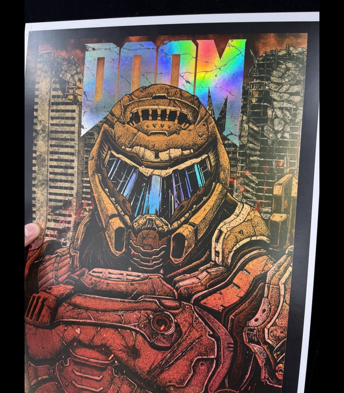 Reprographie papier "DOOMGUY FOIL" SINPIGGYHEAD