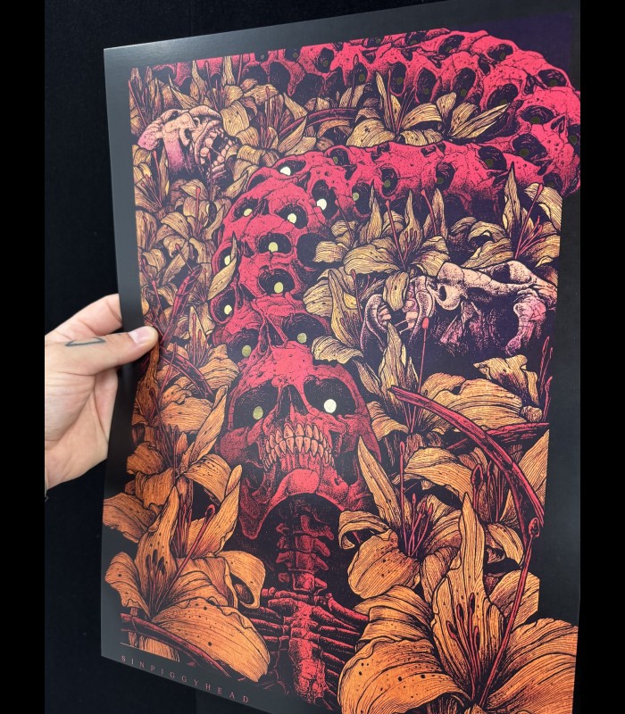 Reprographie FOIL "CENTIPEDE SKULL" SINPIGGYHEAD