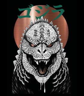 Reprographie papier "KAIJU'S FURY FOIL CUIVRE" La Main Occulte