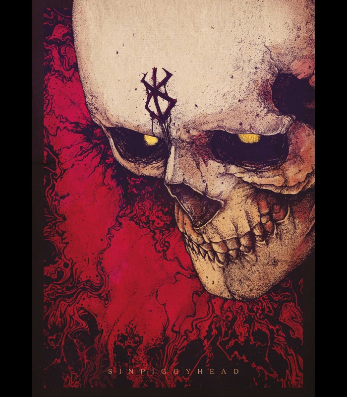 Reprographie FOIL "SKULLKNIGHT" SINPIGGYHEAD