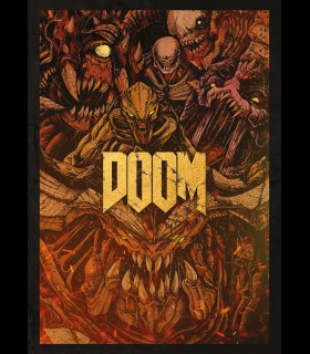 Reprographie papier "DOOMONSTERS FOIL" SINPIGGYHEAD