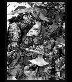Reprographie papier "LEGENDS OF THE WHITE BEAST" Adrian SMITH