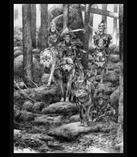 Reprographie papier "GOBLIN ESCORT" Adrian SMITH