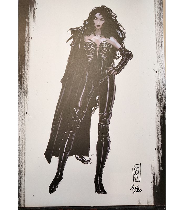 Tirage A4 "SHA THE SHADOW ONE" Olivier Ledroit