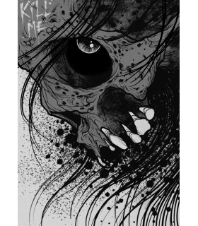 Reprographie papier "KILL ME " NICK DEVINE