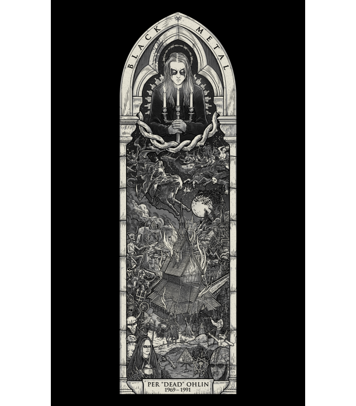 Reprographie papier "BLACK METAL CHAPEL" FØRTIFEM