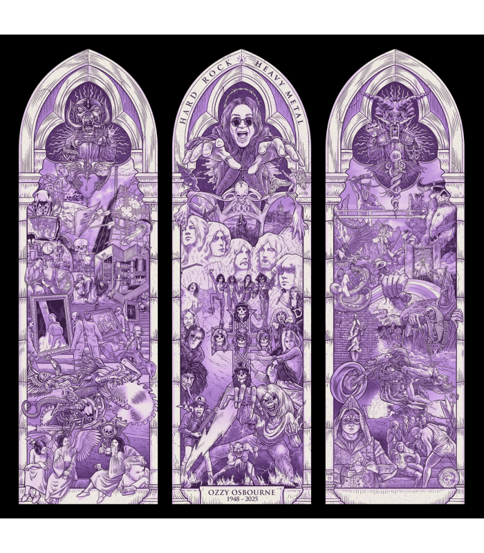 Reprographie papier "HEAVY METAL CHAPEL" FØRTIFEM