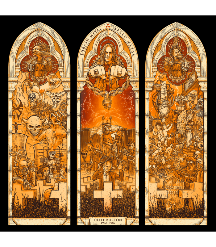 Reprographie papier "THRASH & SPEED METAL CHAPEL" FØRTIFEM