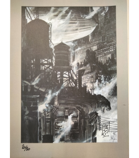 Tirage A4 "NEW EDEN CITY" Olivier Ledroit